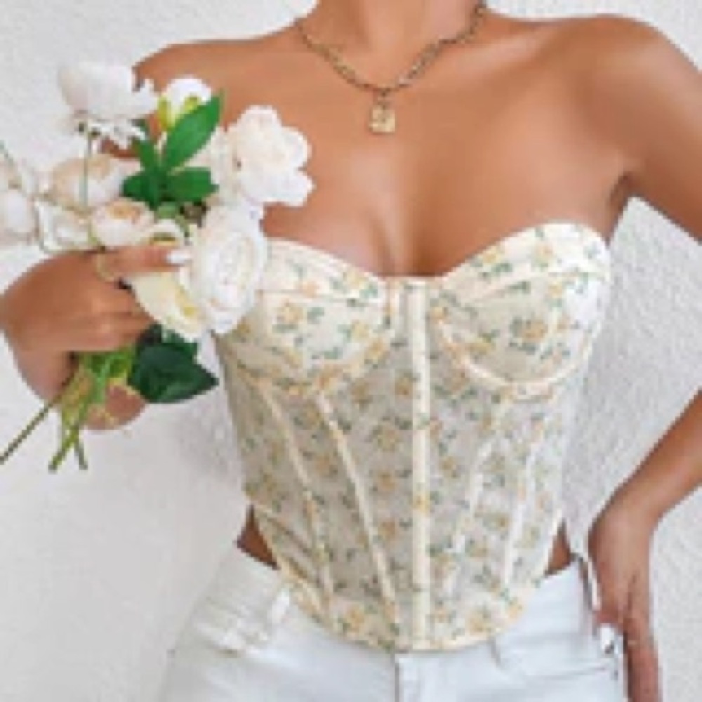 Floral Bustier Top